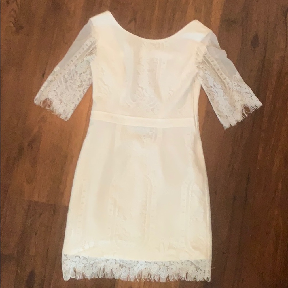 White lace dress